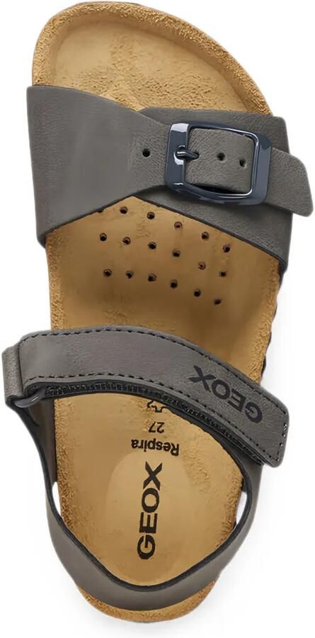 Geox Kids Ghita sandalen met klittenband en gespsluiting Bruin - Foto 2