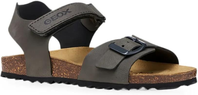 Geox Kids Ghita sandalen met klittenband en gespsluiting Bruin - Foto 4