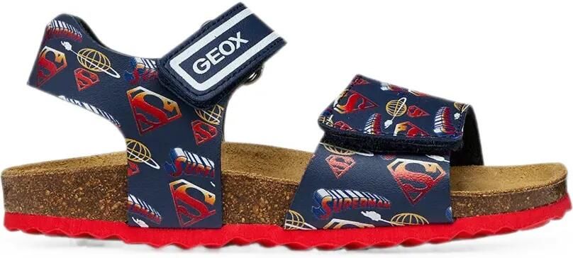 Geox Kids Ghita sandalen met klittenband en Super -print Blauw - Foto 5