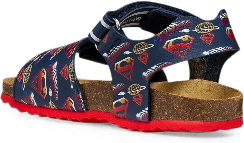 Geox Kids Ghita sandalen met klittenband en Super -print Blauw - Foto 3