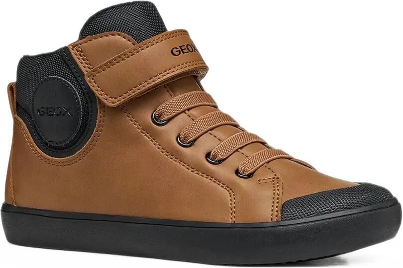 Geox Kids Gisli ankle touch-strap trainers Bruin