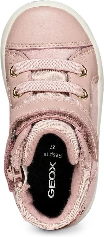 Geox Kids Gisli high-top sneakers met klittenband Roze - Foto 4