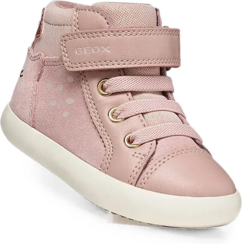 Geox Kids Gisli high-top sneakers met klittenband Roze - Foto 2