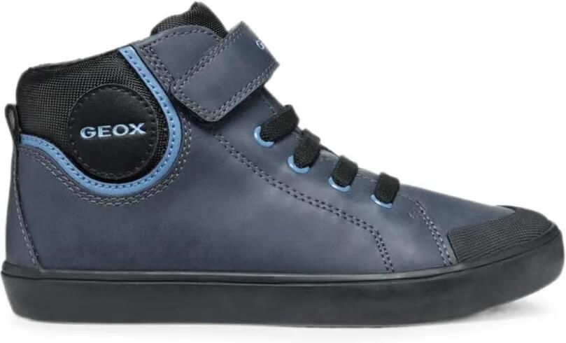 Geox Kids Gisli sneakers met klittenband Blauw