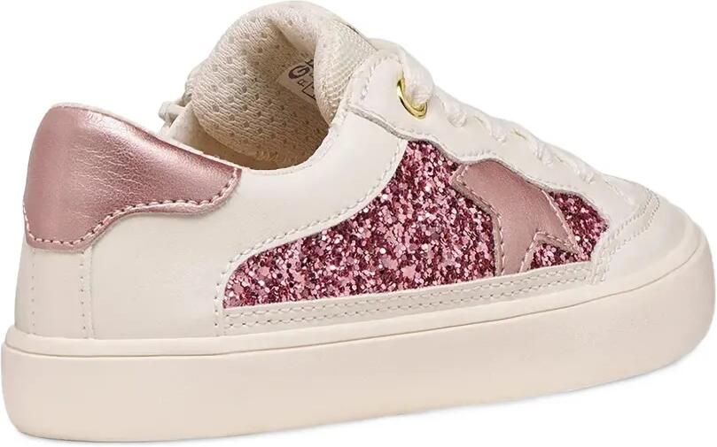 Geox Kids Gisli sneakers met sterpatch Beige - Foto 3