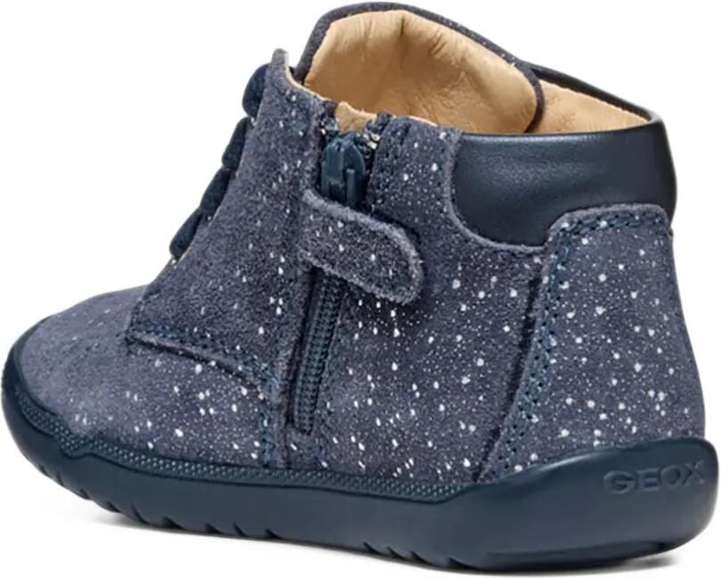Geox Kids glitter-effect lace-up boots Blauw - Foto 3