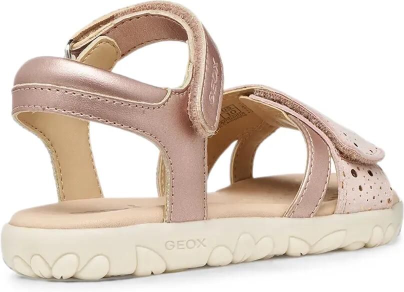 Geox Kids Haiti sandalen met metallic-effect en geperforeerde details Roze - Foto 2