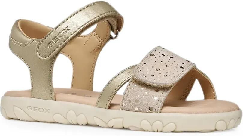 Geox Kids Haititouch sandalen met bandje Goud