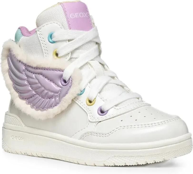 Geox Kids High-top sneakers met vleugelpatch Wit - Foto 4