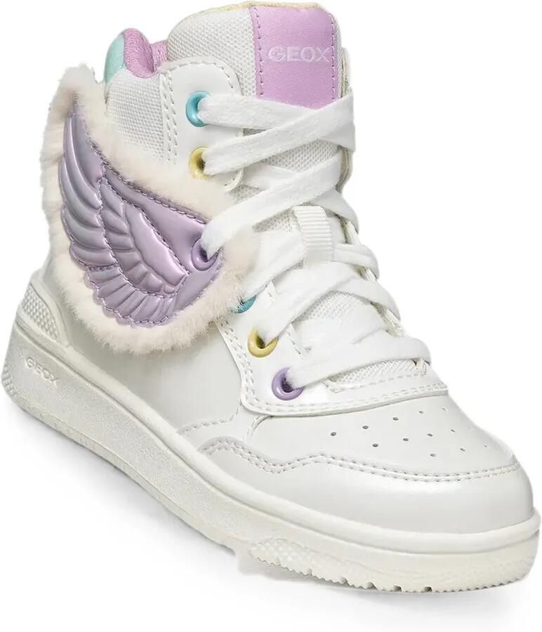 Geox Kids High-top sneakers met vleugelpatch Wit - Foto 2