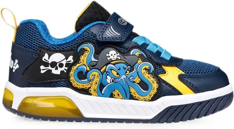 Geox Kids Inek sneakers met klittenband en octopus-patch Blauw - Foto 5