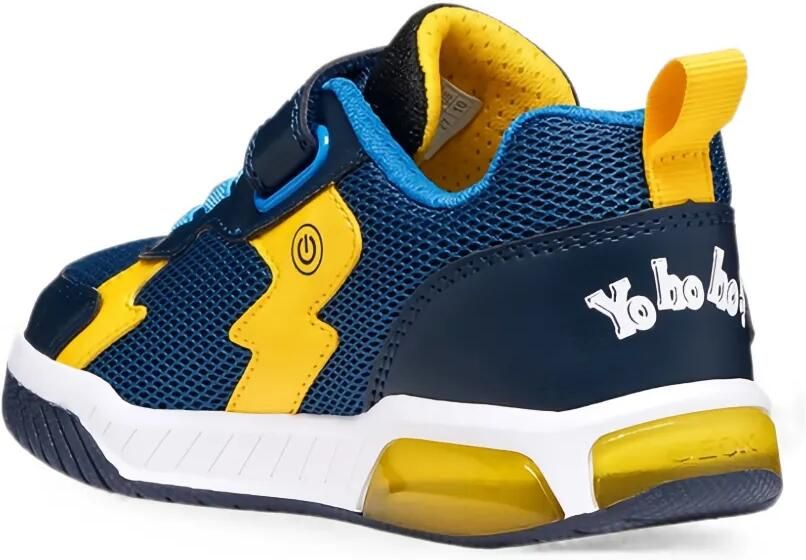 Geox Kids Inek sneakers met klittenband en octopus-patch Blauw - Foto 3
