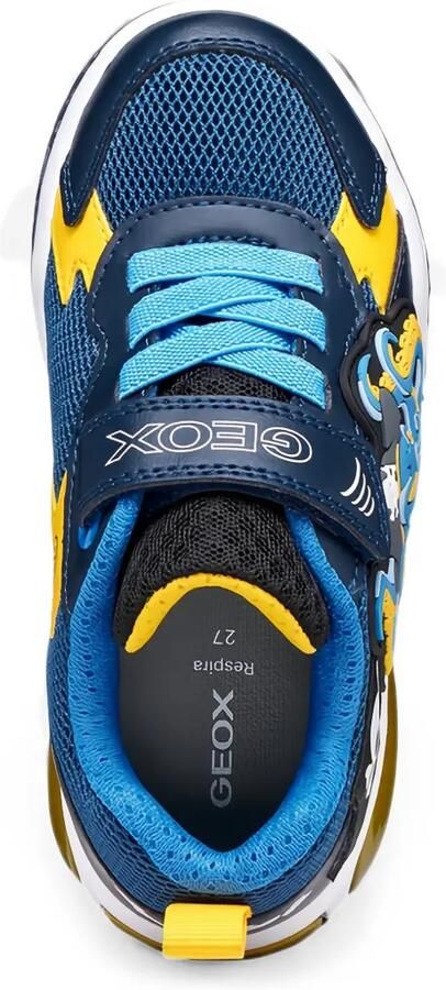 Geox Kids Inek sneakers met klittenband en octopus-patch Blauw - Foto 4