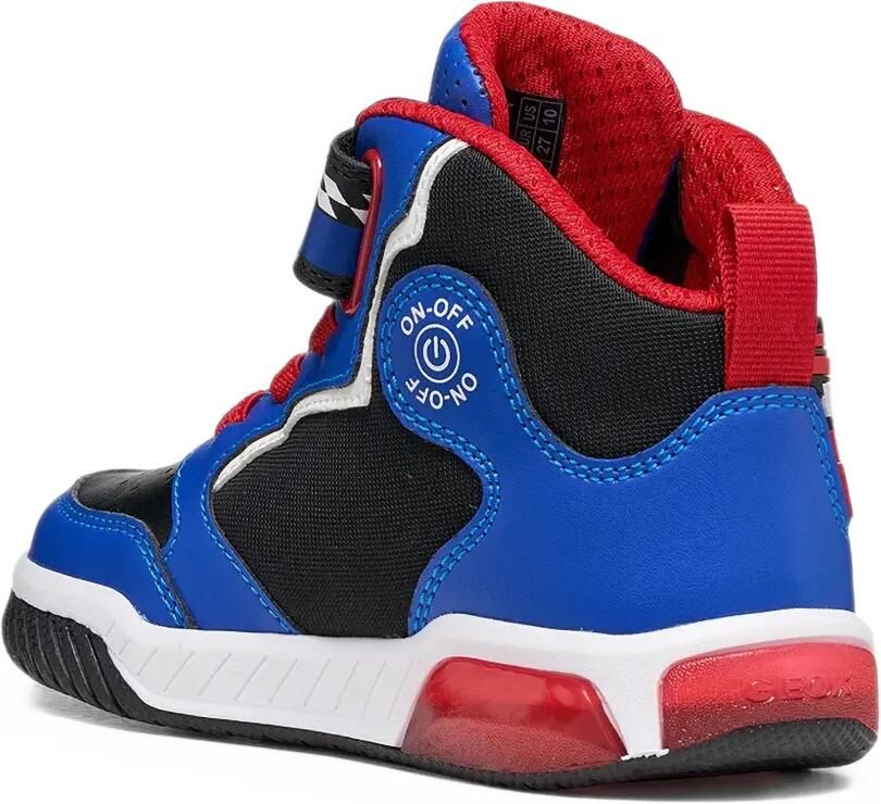 Geox Kids Inek touch-strap sneakers Blauw - Foto 2
