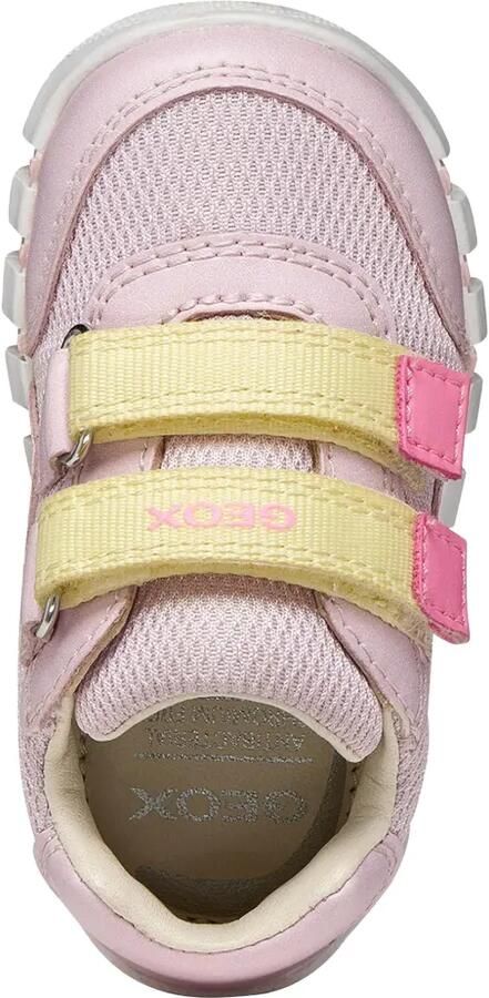 Geox Kids Iupidoo mesh sneakers met klittenband Roze - Foto 5