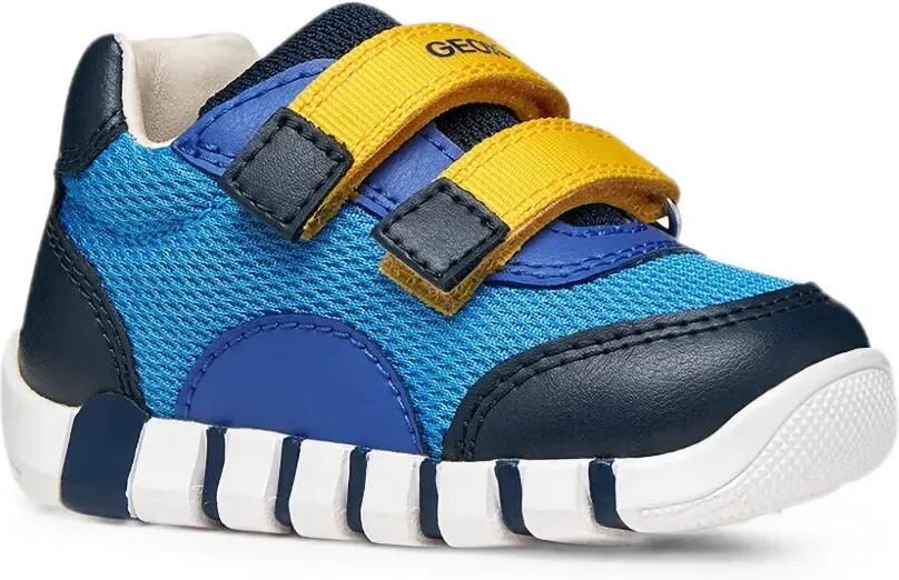 Geox Kids Iupidoo sneakers met klittenband Blauw