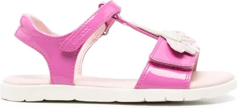 Geox Kids Joyfoot sandalen met bloe patch Roze
