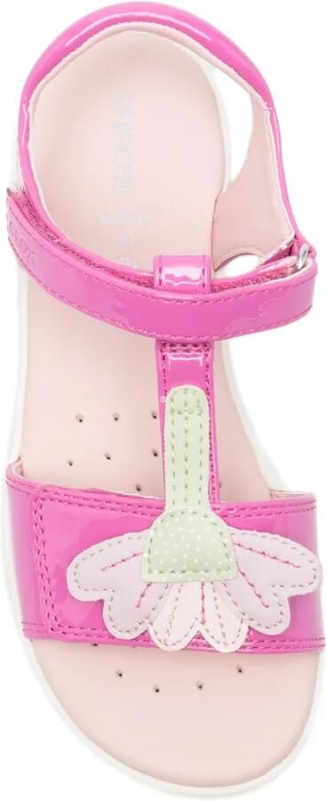 Geox Kids Joyfoot sandalen met bloe patch Roze - Foto 3