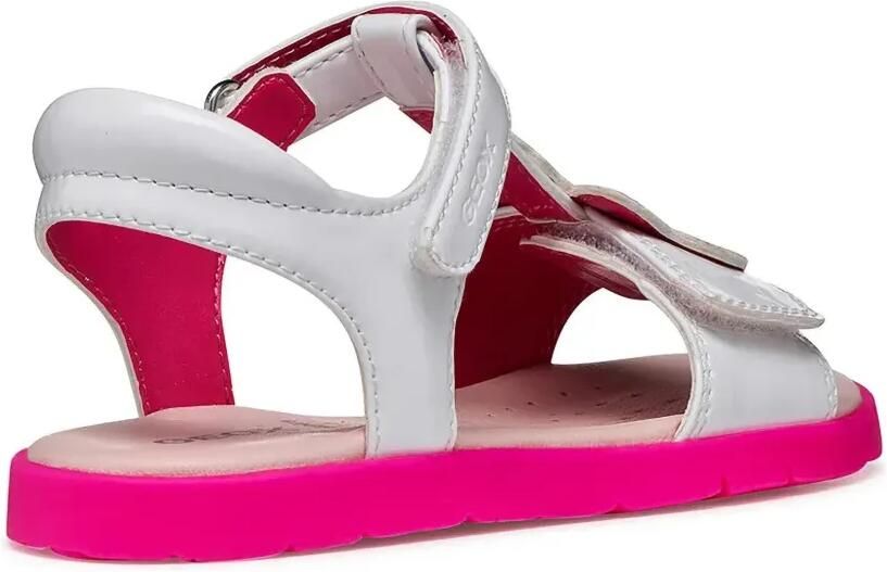 Geox Kids Joyfoot sandalen met klittenband en eenhoornpatch Wit - Foto 2