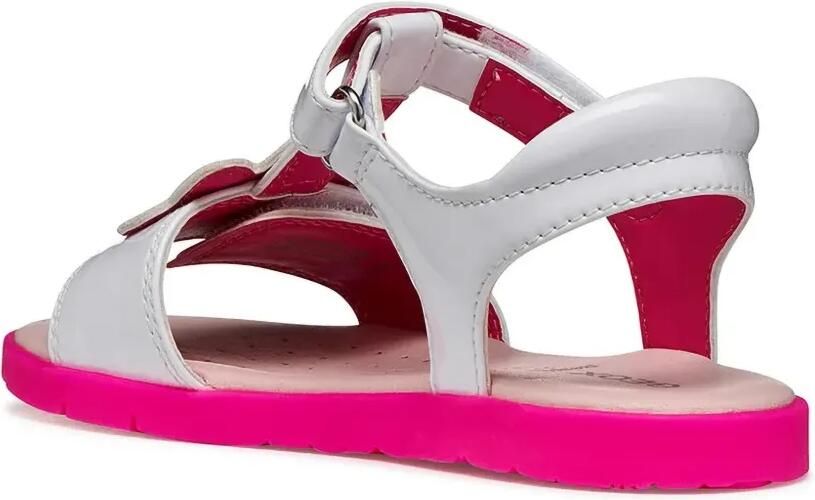 Geox Kids Joyfoot sandalen met klittenband en eenhoornpatch Wit - Foto 3