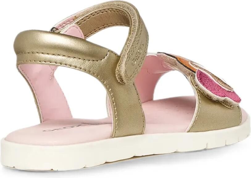 Geox Kids Joyfoot sandalen met klittenband Goud - Foto 2