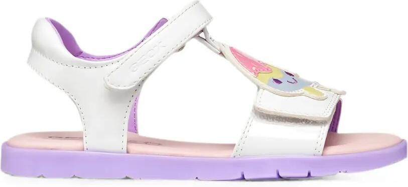 Geox Kids Joyfoot sandalen met klittenband Wit