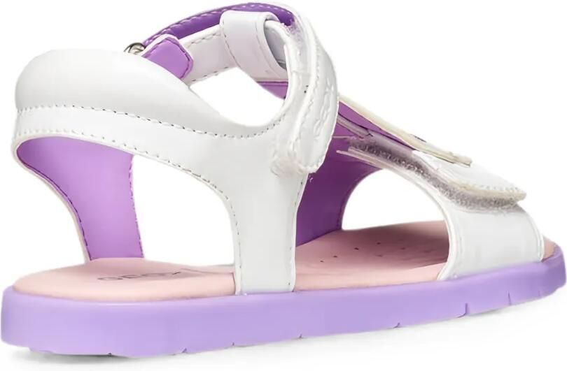 Geox Kids Joyfoot sandalen met klittenband Wit - Foto 2