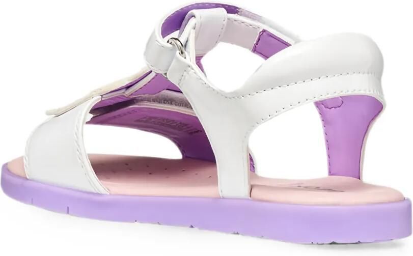 Geox Kids Joyfoot sandalen met klittenband Wit - Foto 3