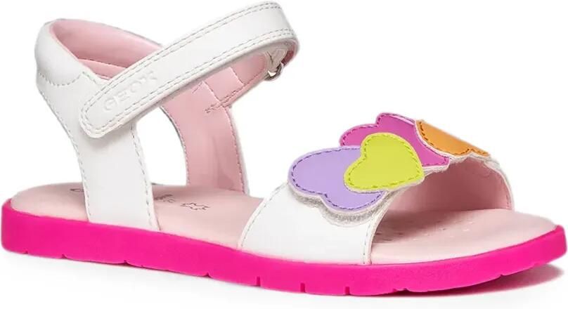 Geox Kids Joyfoot sandalen met klittenband Wit