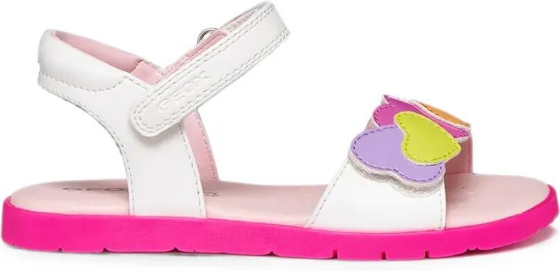 Geox Kids Joyfoot sandalen met klittenband Wit - Foto 5