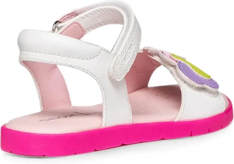 Geox Kids Joyfoot sandalen met klittenband Wit - Foto 2