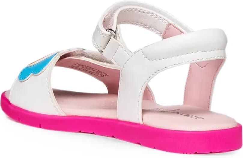 Geox Kids Joyfoot sandalen met klittenband Wit - Foto 3