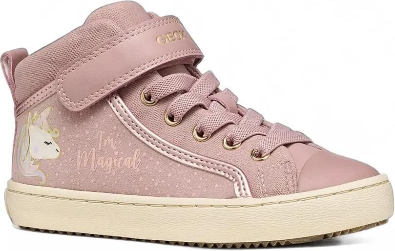 Geox Kids Kalispera unicorn-print sneakers Roze
