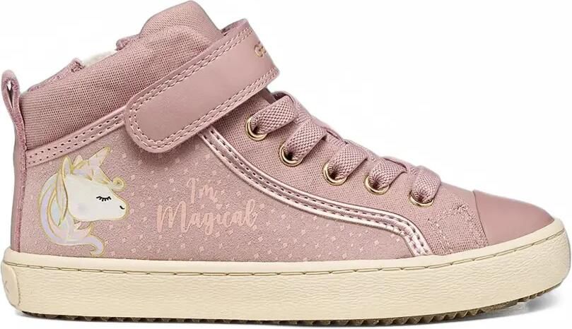 Geox Kids Kalispera unicorn-print sneakers Roze - Foto 3