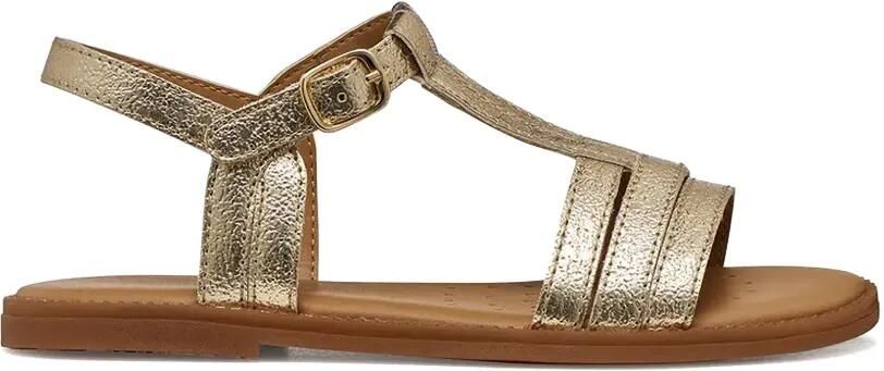 Geox Kids Karly metallic sandalen met gesp Goud - Foto 5