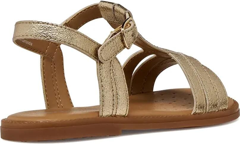 Geox Kids Karly metallic sandalen met gesp Goud - Foto 2