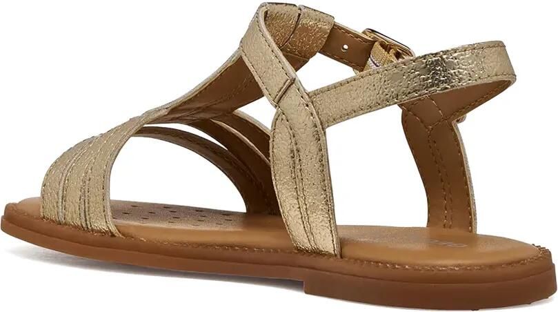 Geox Kids Karly metallic sandalen met gesp Goud - Foto 3