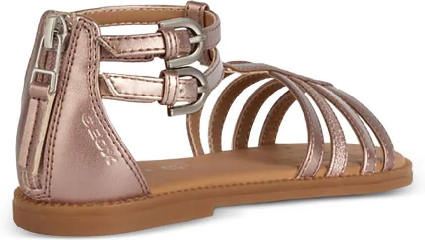 Geox Kids Karly sandalen met gespsluiting en bandjes Goud - Foto 2