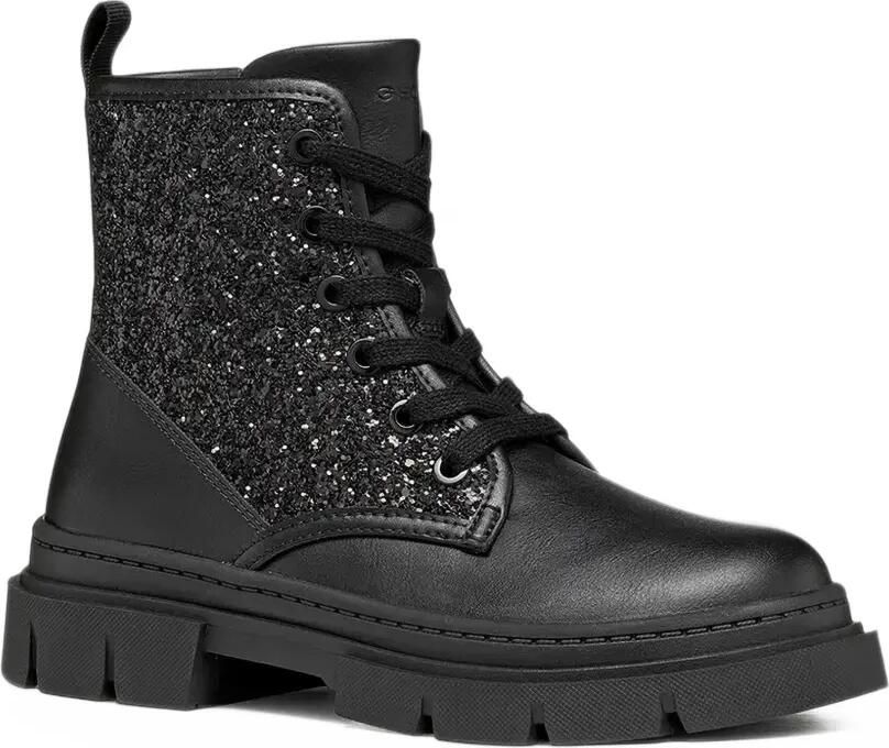Geox Kids Karsyn chunky laarzen met glittervlakken Zwart