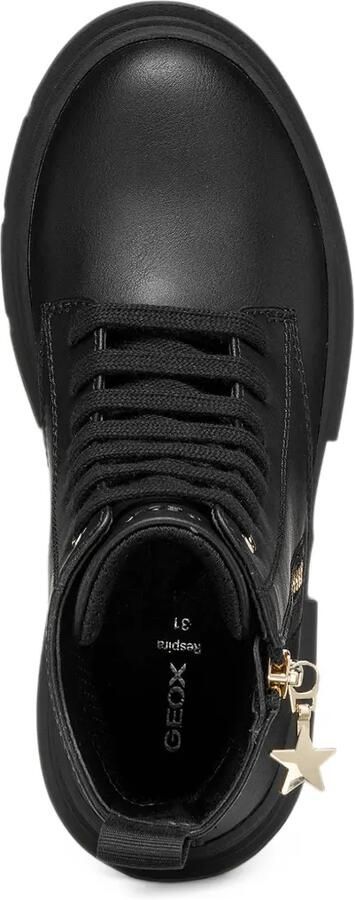 Geox Kids Karsyn star-charm lace-up ankle boots Zwart - Foto 3