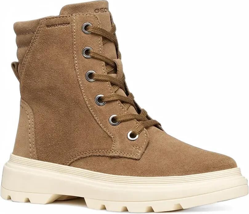 Geox Kids Kiddartah enkellaarzen Beige