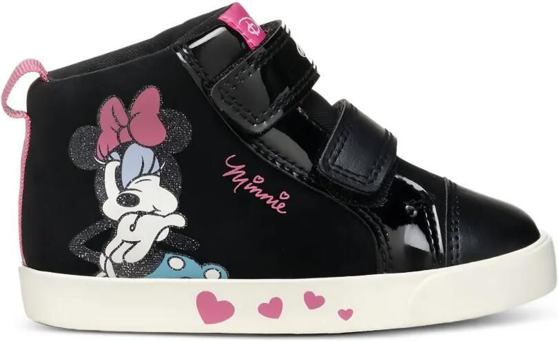 Geox Kids Kilwi Minnie Mouse high-top sneakers Zwart