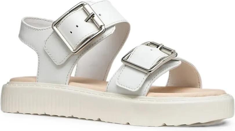 Geox Kids Kodette sandalen met dubbele bandjes en gespsluiting Wit - Foto 4