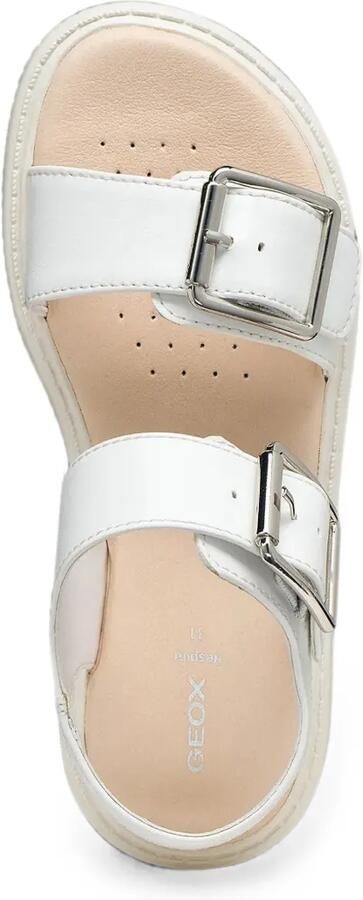 Geox Kids Kodette sandalen met dubbele bandjes en gespsluiting Wit - Foto 5