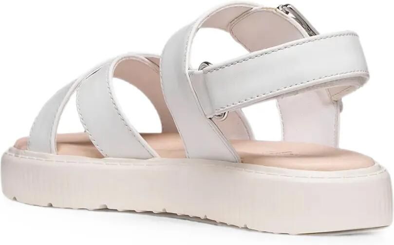 Geox Kids Kodette sandalen met gekruiste bandjes en gesp Wit - Foto 3