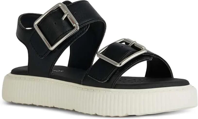 Geox Kids Kodette sandalen met gespsluiting Zwart