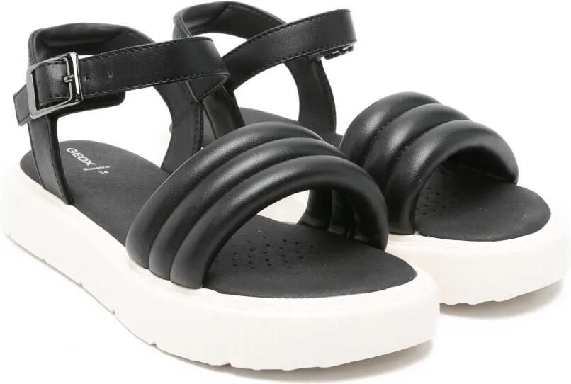 Geox Kids Kodette sandalen met plateauzool Zwart