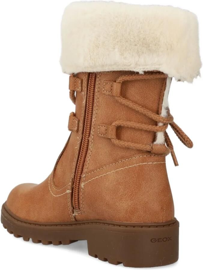 Geox Kids Laarzen met chetten van imitatiebont Bruin - Foto 2
