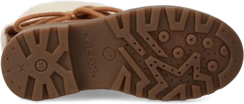 Geox Kids Laarzen met chetten van imitatiebont Bruin - Foto 4