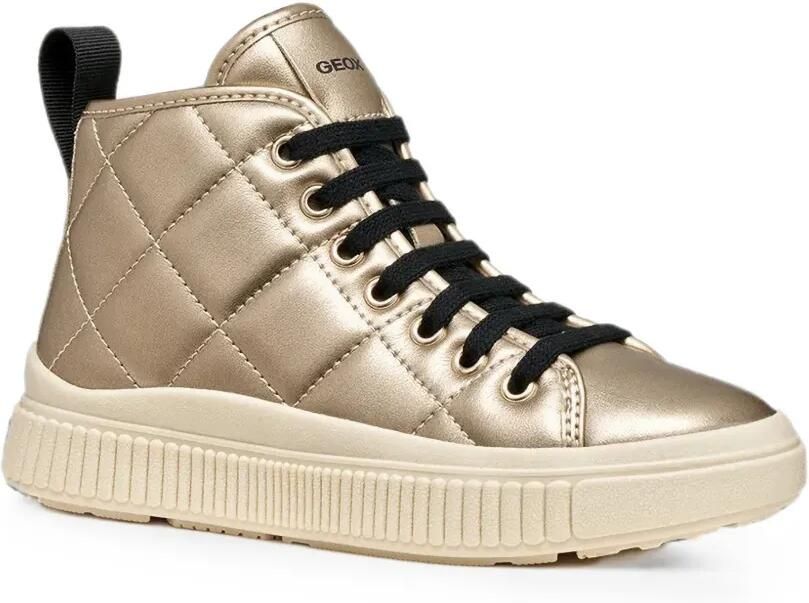 Geox Kids Laquinny gewatteerde high-top sneakers Goud